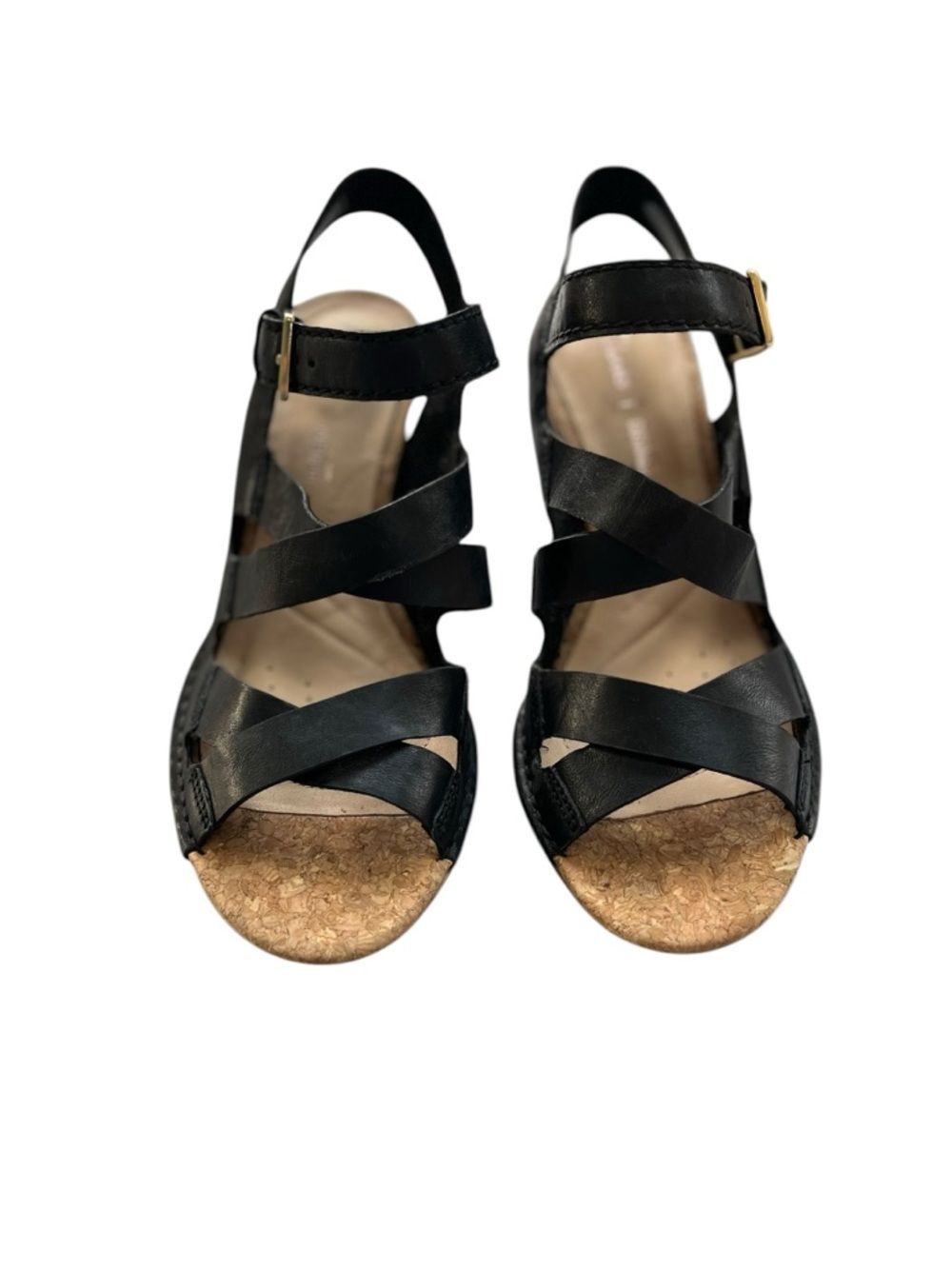 CLARKS PLUS CUSHION STRAPPY SANDAL HEEL Size 7 - Picture 7 of 8